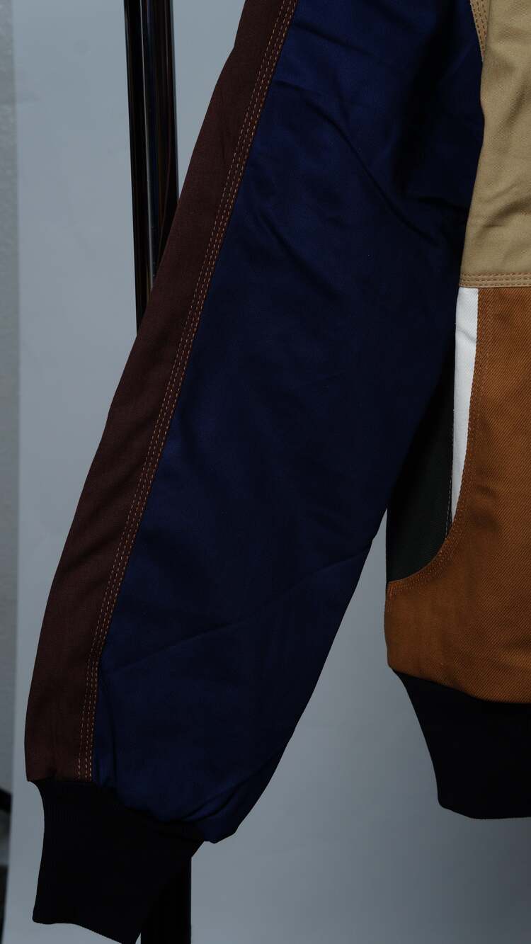 Workwear Colorblock Geometric Jacket Size M - Picture 4 of 7